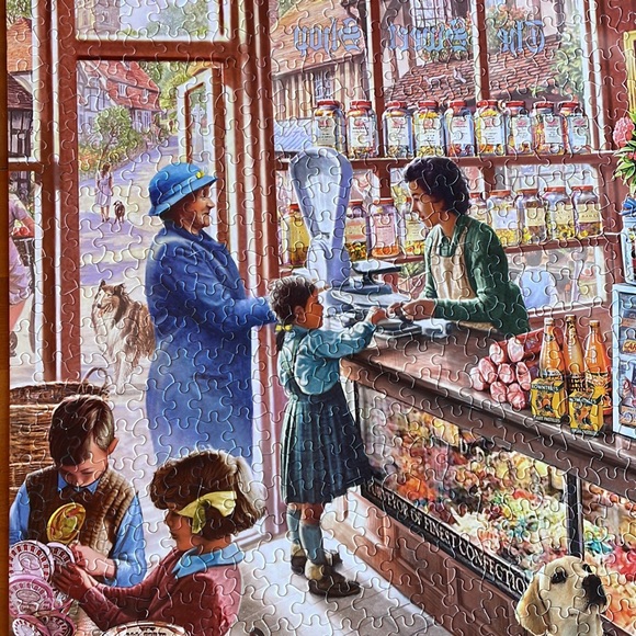 White Mountain Puzzle. Old Candy Store. 1000 Pieces. EUC. Jigsaw Puzzle - Picture 3 of 8